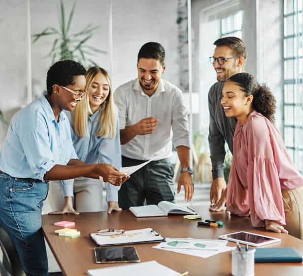 Business people having a meeting in the office. Teamwork and success concept